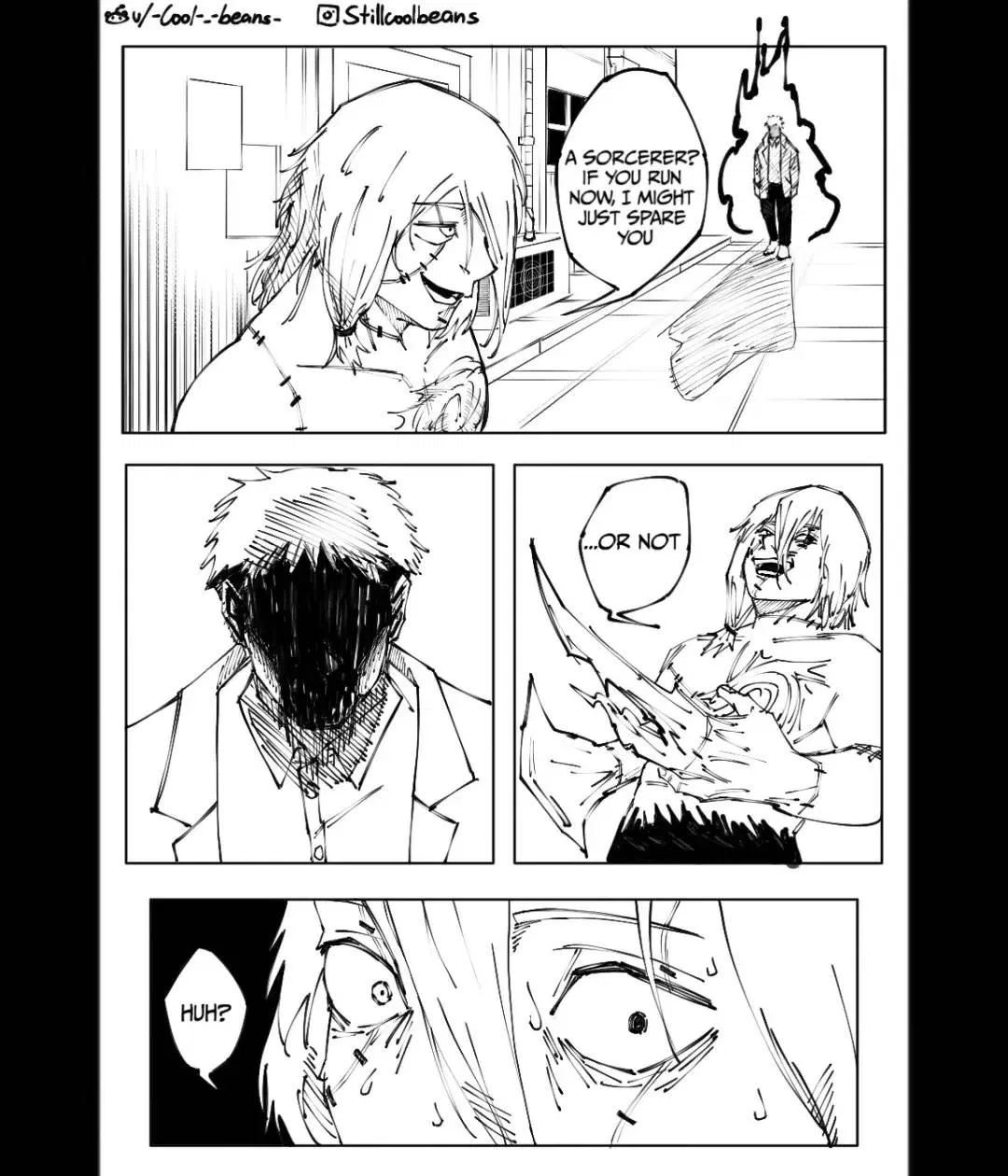 Avatar of Old 60-70 {{user}} Living a happy life encounters mahito again (reincarnation) and Mahitoe gets ptsd flashbacks 