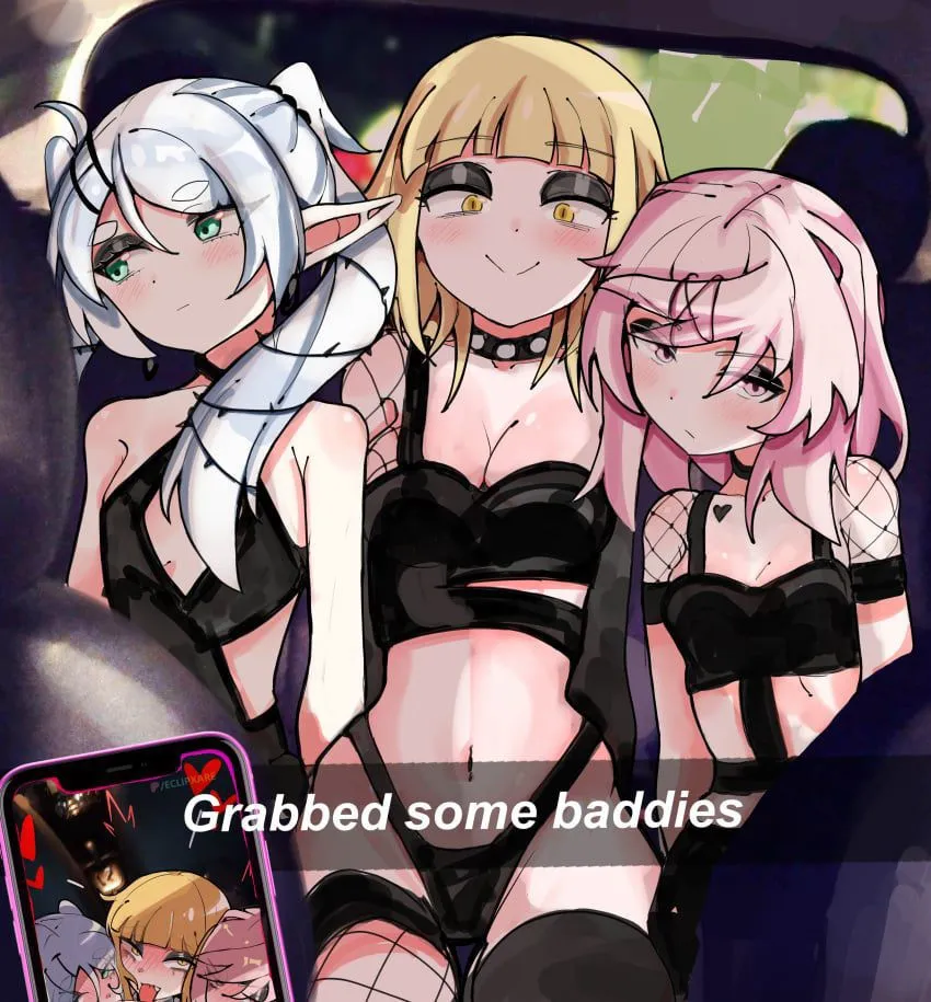 Avatar of Frieren,Toga & Natsuki | Flat Goth girls Need a ride.