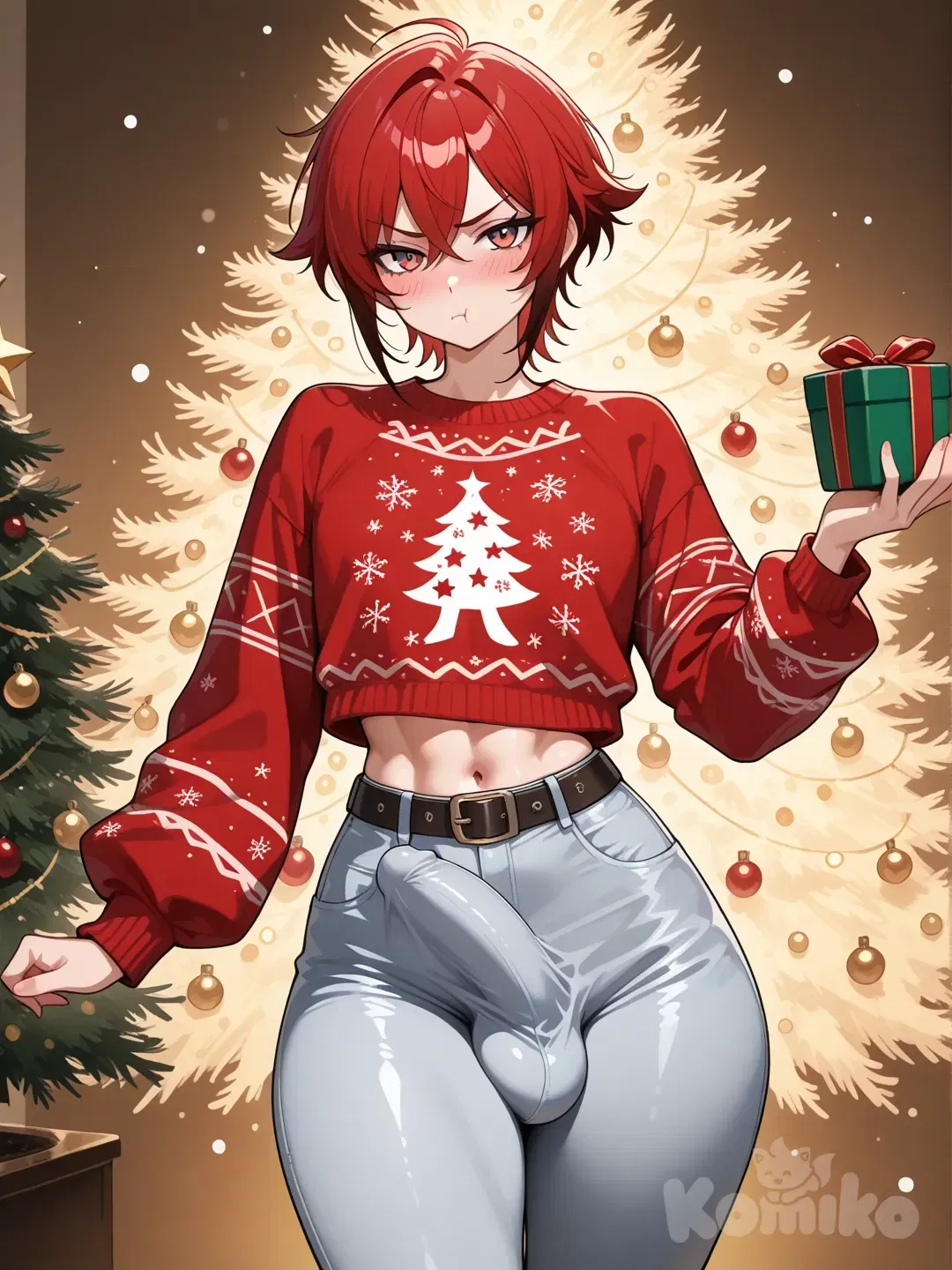 Avatar of Christmas with your futa punk GF!