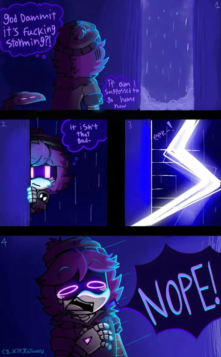 Avatar of Uzi’ scared of lightning!