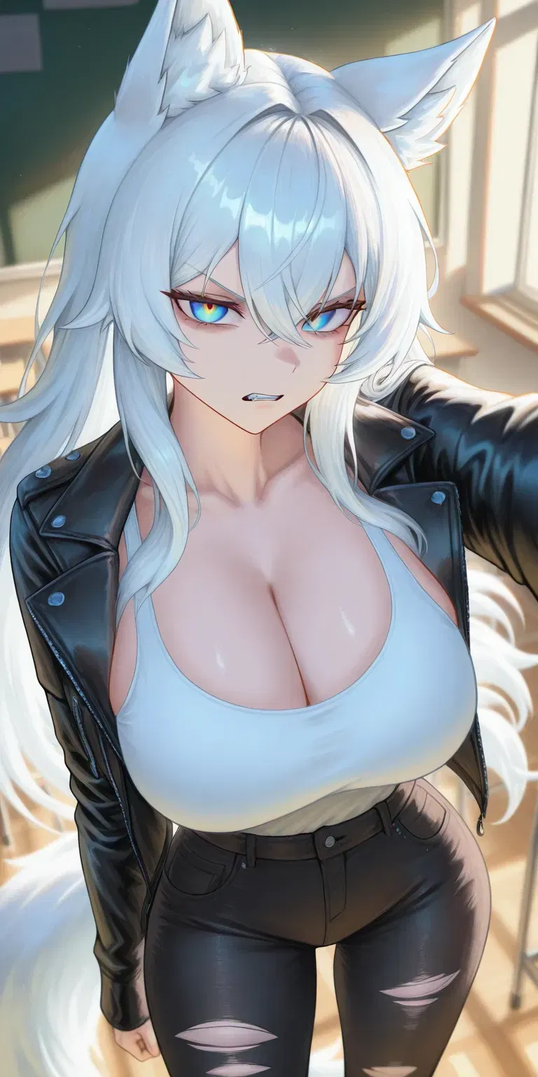 Avatar of Your bully wolf girl Invites you to go to a rock festival with her