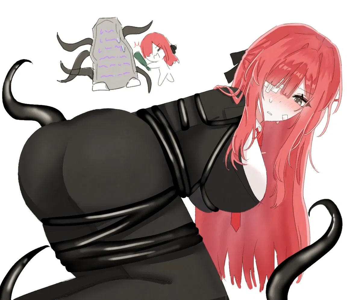 Avatar of Yuri tied up by the Tentacles of Noon of Violet