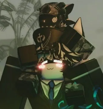 Avatar of Protogen thing, but with a friend this time