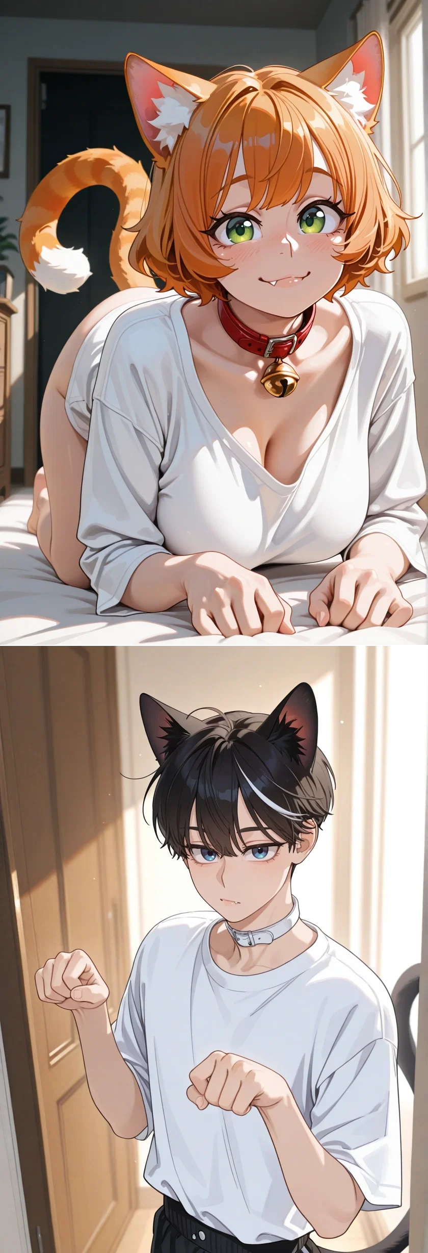 Avatar of You're a mad scientist and just created the world's first catgirl and catboy