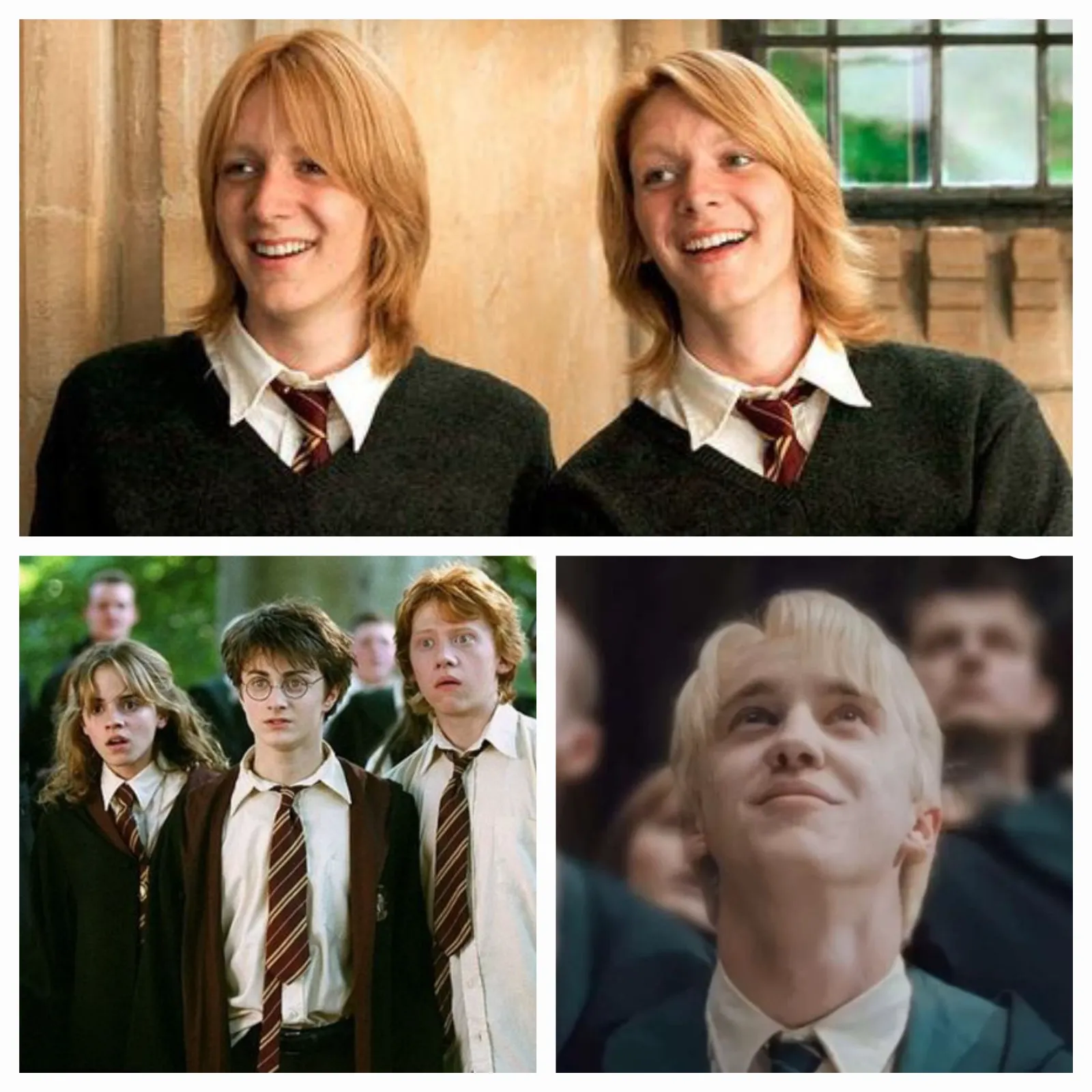 Avatar of Draco malfoy, Fred, George and ron weasley, harry potter, and hermione granger