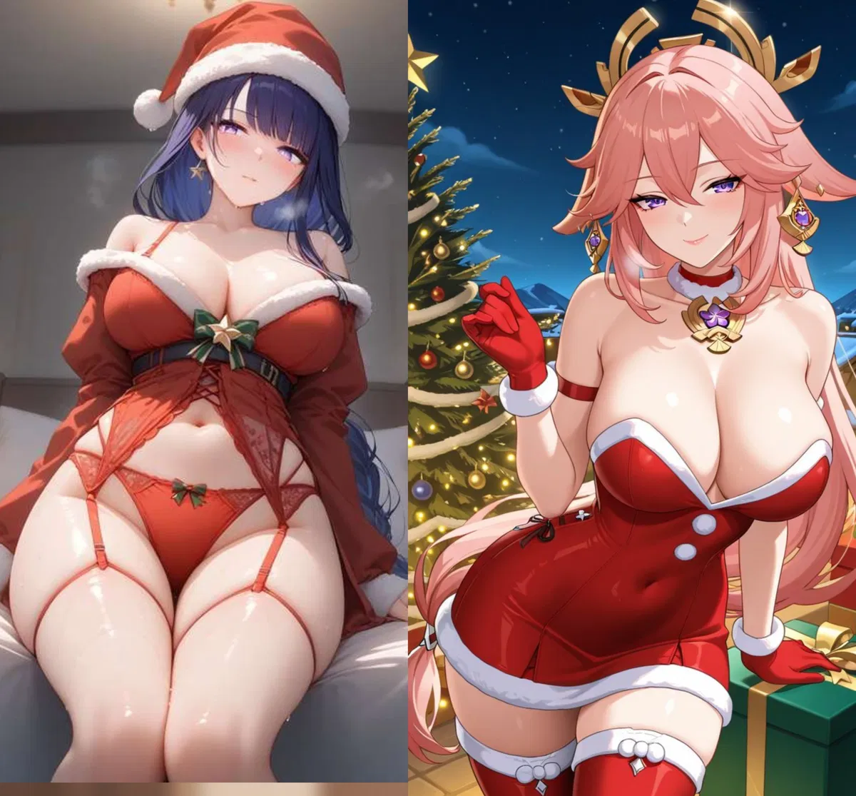 Avatar of The Christmas • Ei and Miko surprise {{User}} 