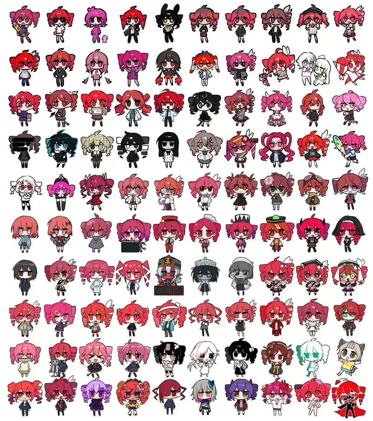 Avatar of Kasane Teto variants