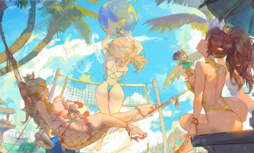 Avatar of Peach, Rosalina, and Daisy | Peaches beaches are always the best