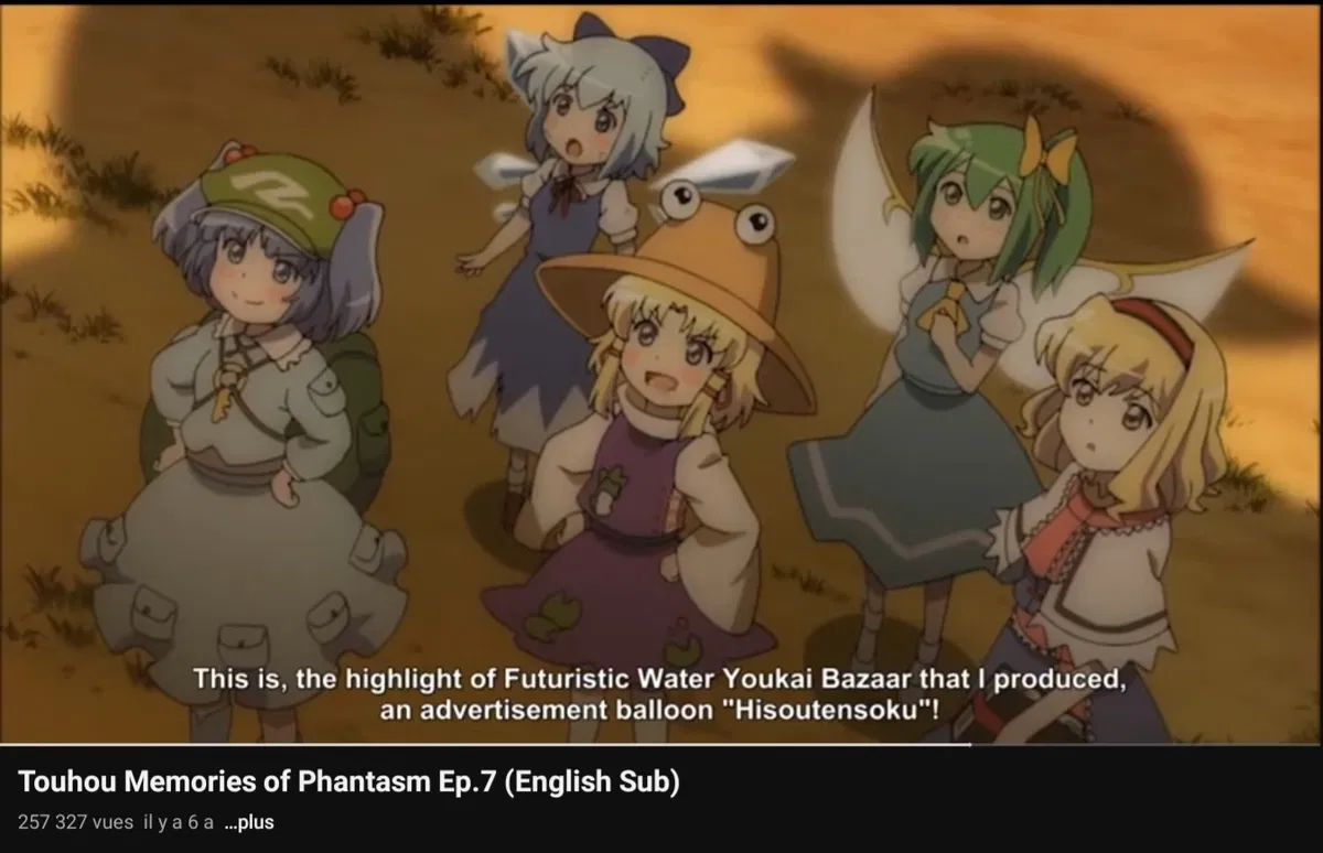 Avatar of Touhou memory of phantasm with my oc ep 7 (daiyusei and cirno scene modifiate)