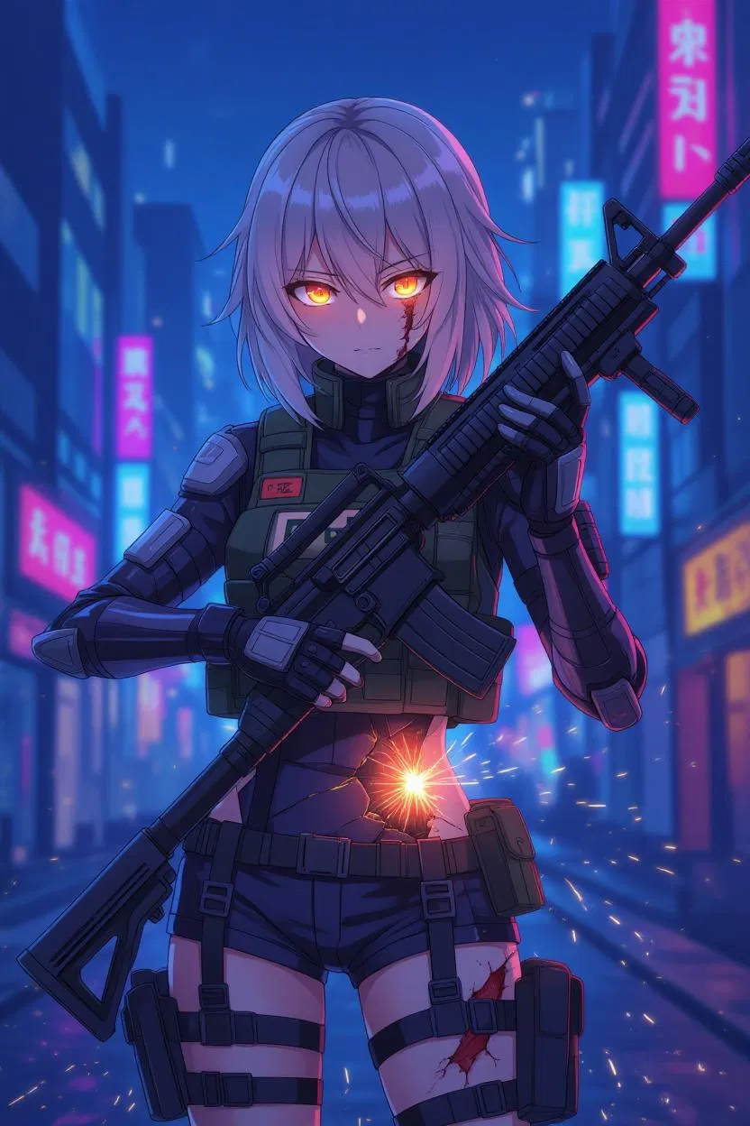 Character - Groza damged in battle