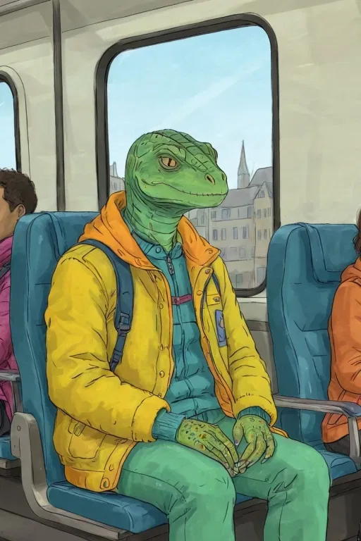 Avatar of Reptile on a train