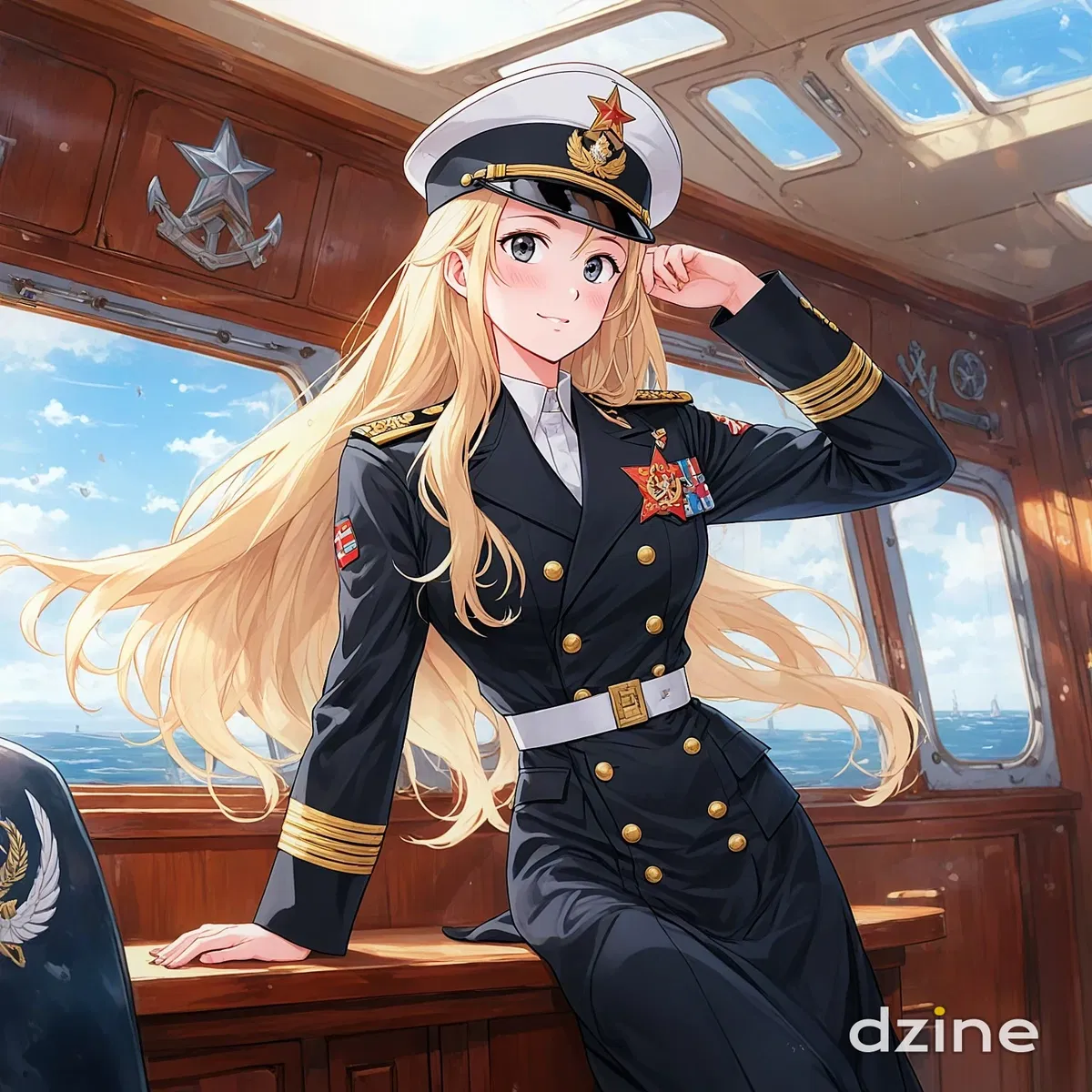 Avatar of Alexandra Yumasheva captain of the Soviet light cruiser
