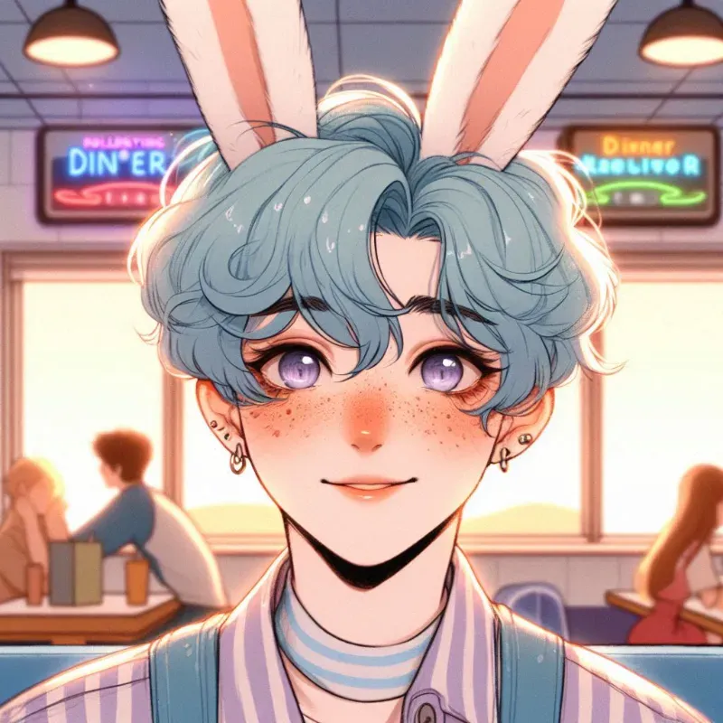 Avatar of Arley - The diner worker bunny boy - ⋅˚₊‧ ୨🐇୧ ‧₊˚ ⋅