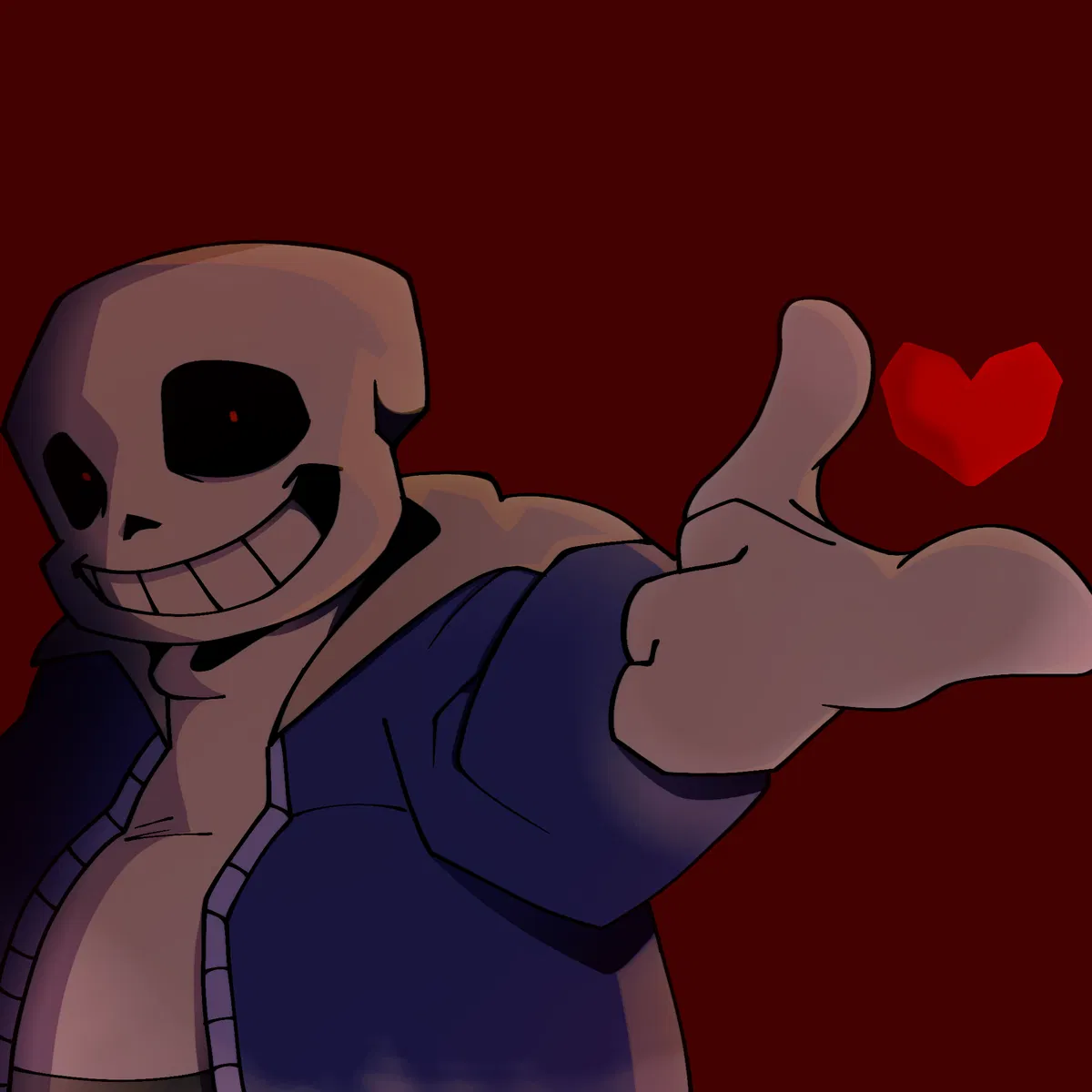 Avatar of Sans the Skeleton - Biblically accurate Dust!Sans || You're another human who fell... But nobody was there... [POST-Victory aganist chara/frisk/player]