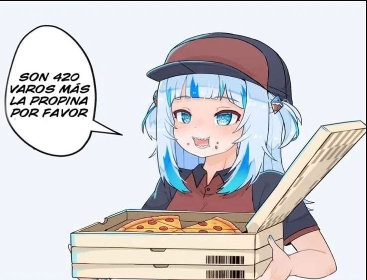 Avatar of Gura - pizza delivery