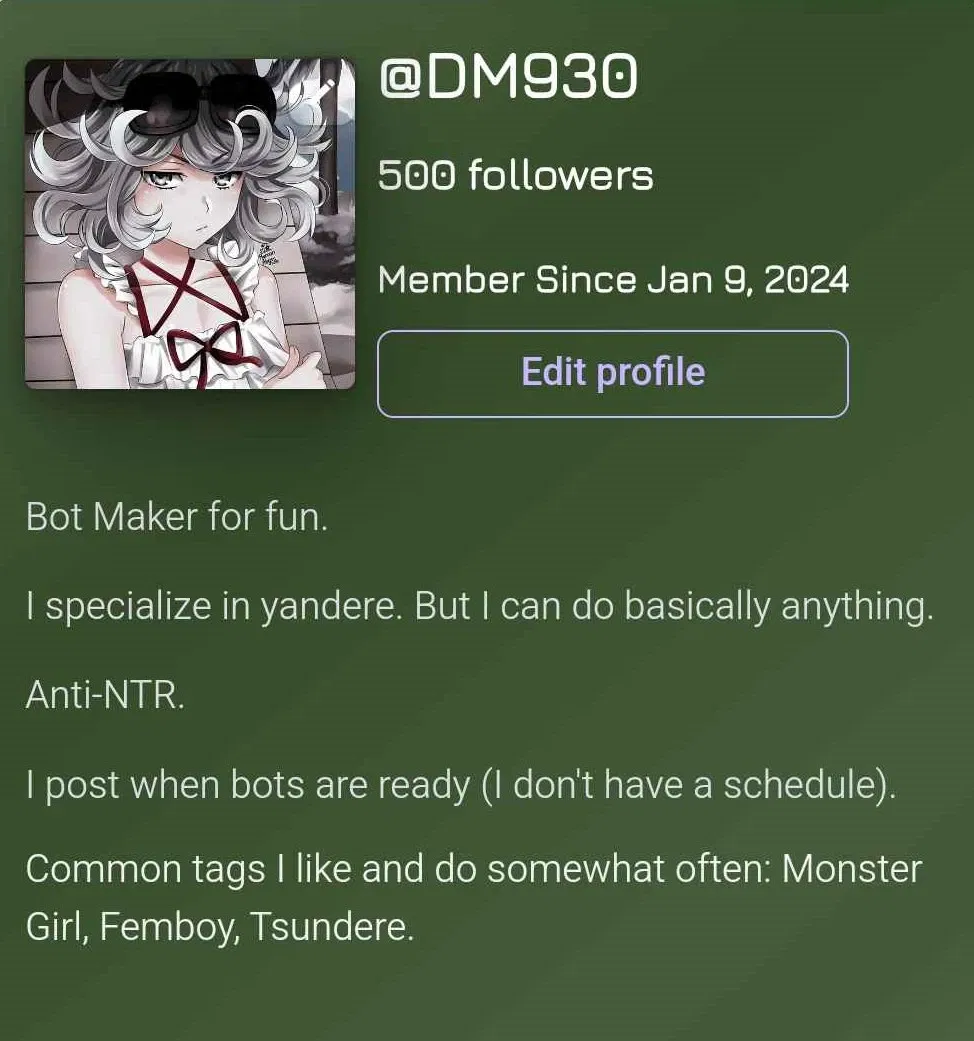 Avatar of Make your request known! 500 follower special.