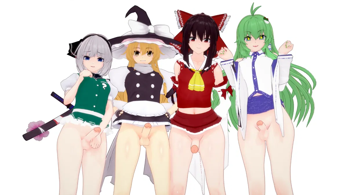 Avatar of Reimu Hakurei, Marisa Kirisame, Sanae Kochiya and Youmu Konpaku