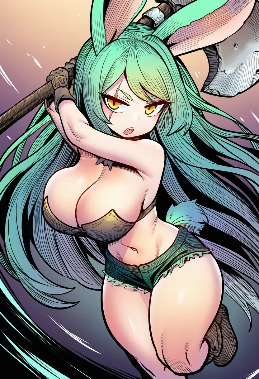Avatar of Clover, The Axe-Wielding Bunny Girl | Horny Isekai Chronicles 