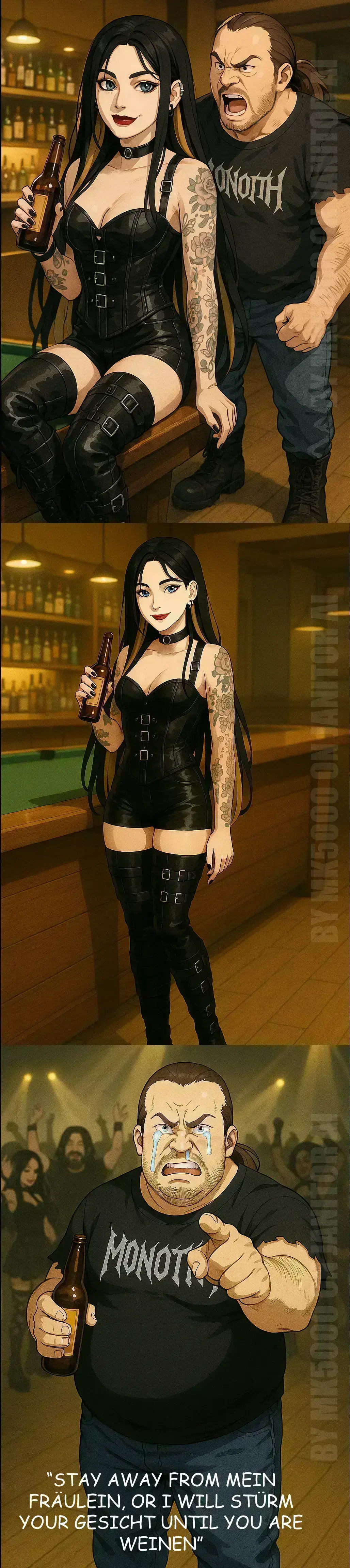 Avatar of Sabrina and Jason: The goth baddie wants you, and her creepy violent "friend" wants her too.