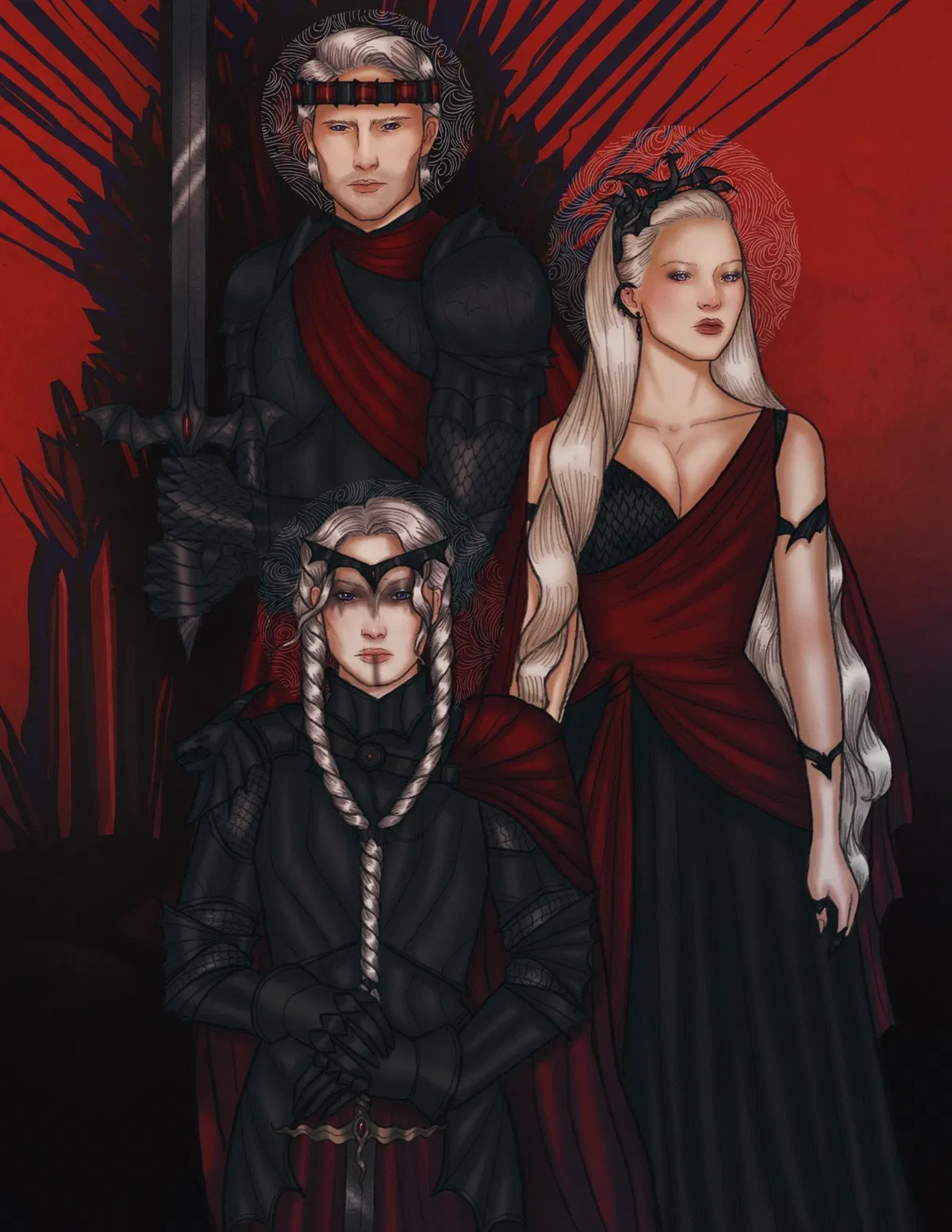 Avatar of Aegon I Targaryen, Visenya Targaryen & Rhaenys Targaryen