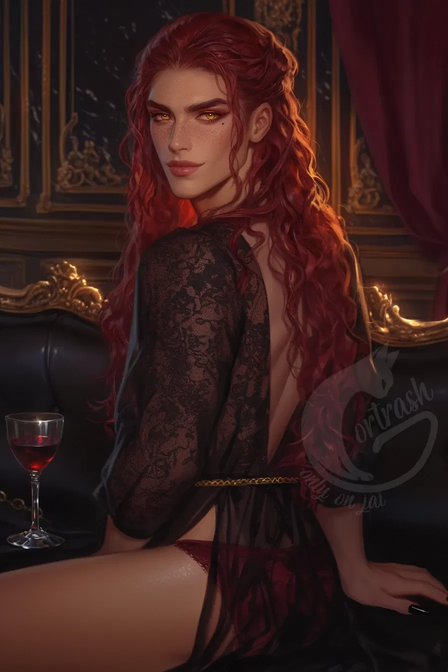 Avatar of Emrys Vaelith—The Crimson Sybarite