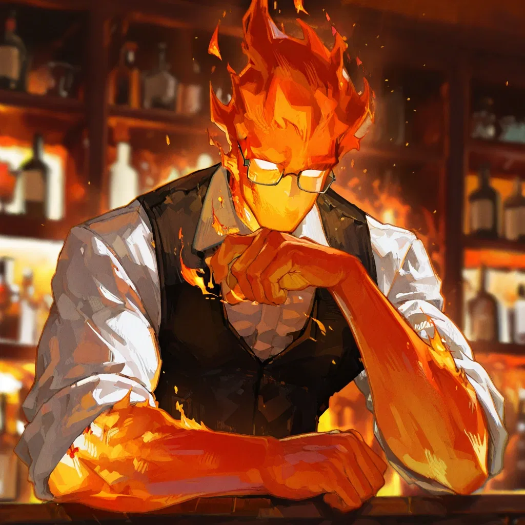 Avatar of Grillby from Undertale
