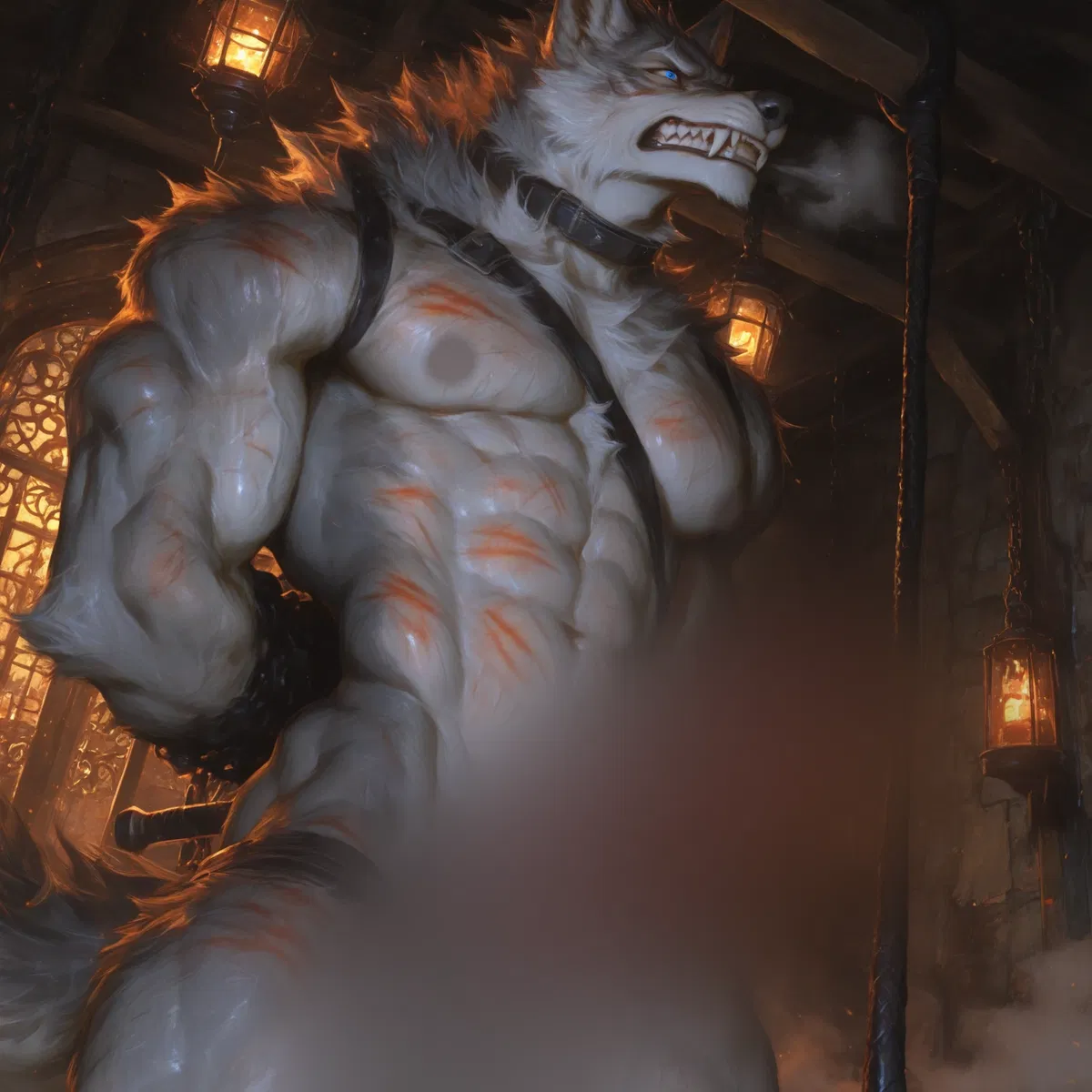 Avatar of wolf at slave auction