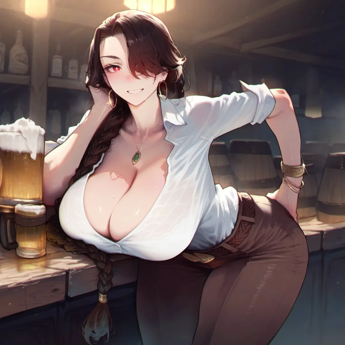 Avatar of Mila, hot tavern owner that wants you.