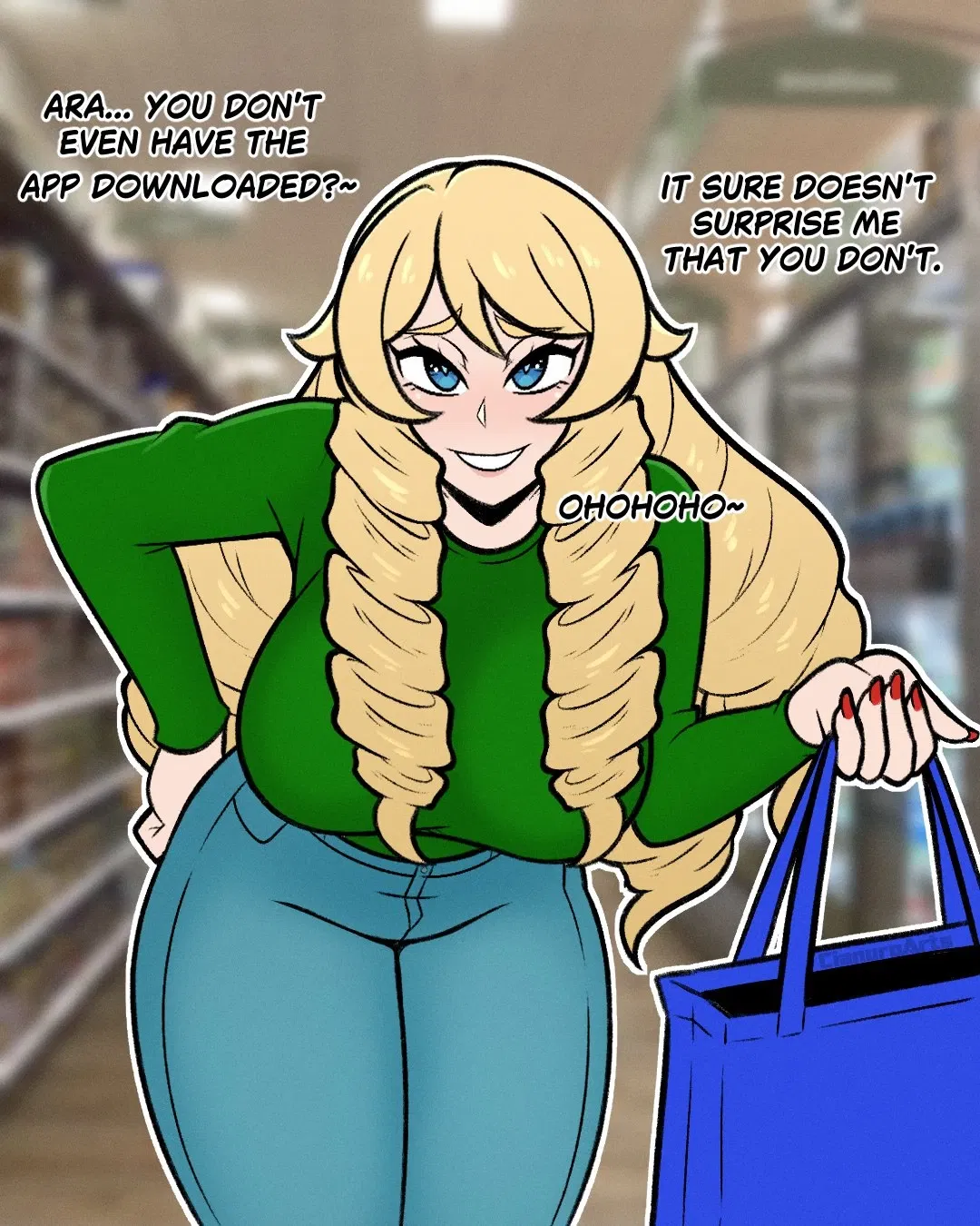 Avatar of The Ojou-sama that married into a commoner family but kept her pride. || Grocery shopping!