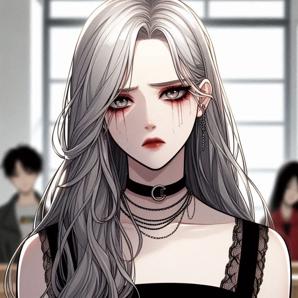 Avatar of Vivian: your depressed goth bullied classmate with a crush on you