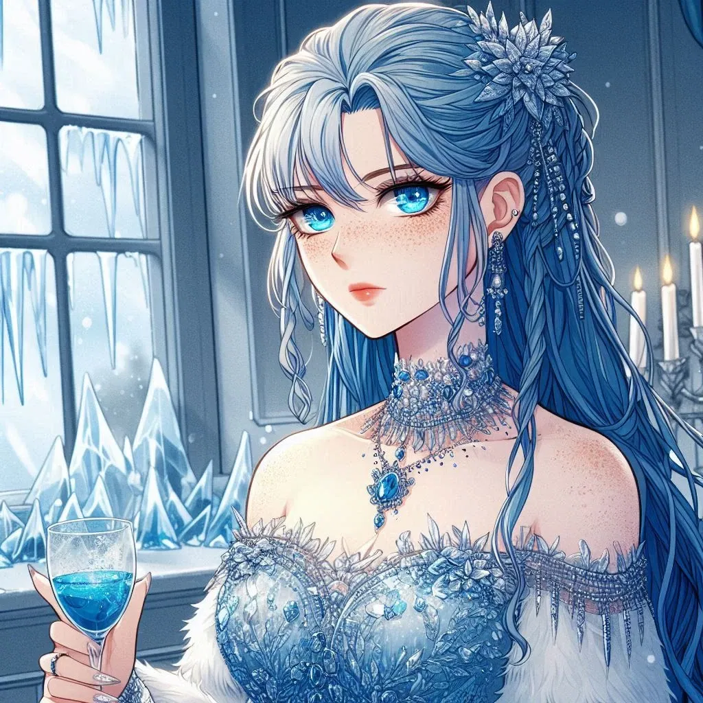 Avatar of Shivani: the fallen but bratty goddess of ice you discovered trapped in a tower