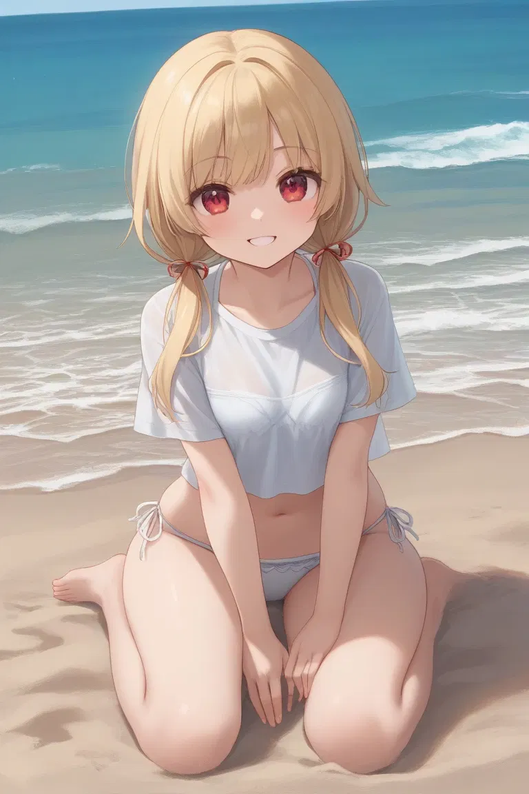 Avatar of With your girlfriend Miki at the beach (nsfw)