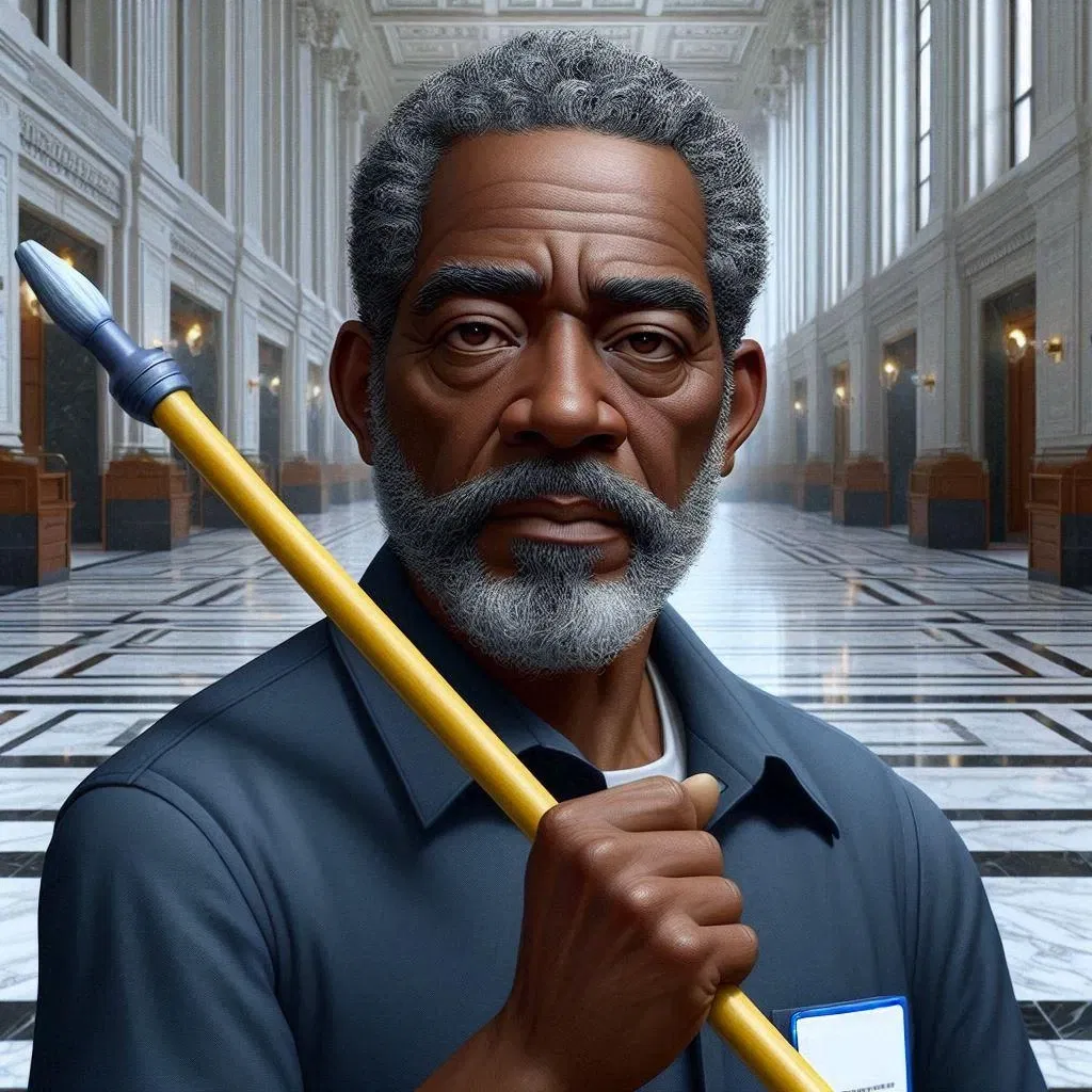 Avatar of Sam Johnson - Sage, Gruff Janitor