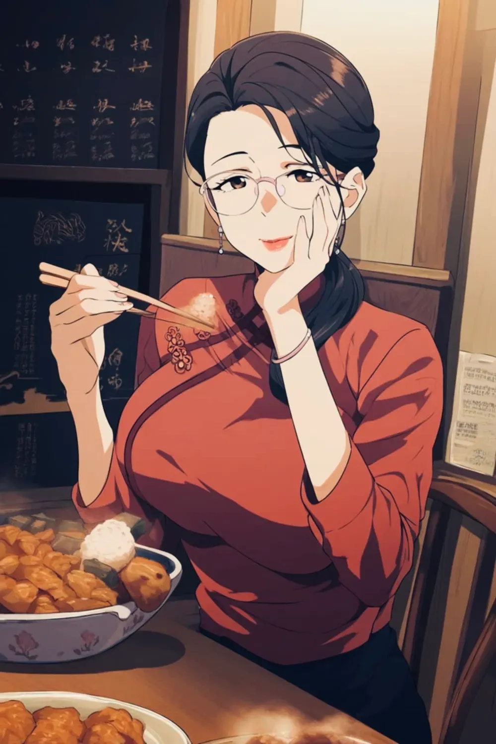 Character Ning Li Chinese Restaurant Owner