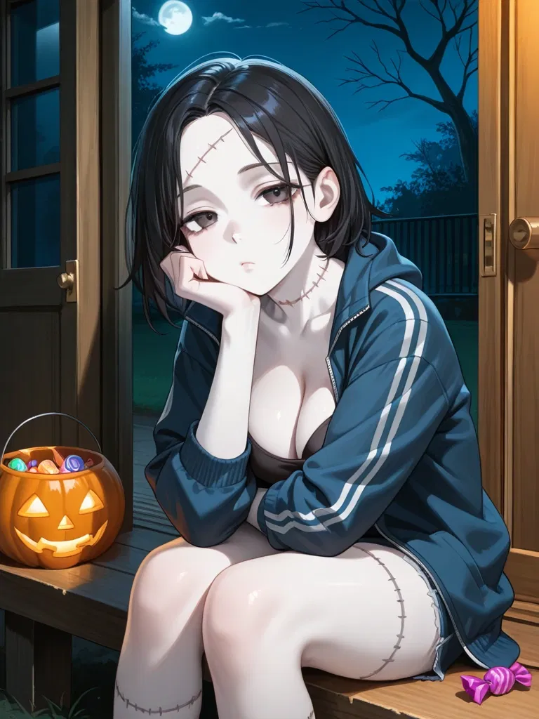 Avatar of On a trick or treat night with your... Frankenstein gf??