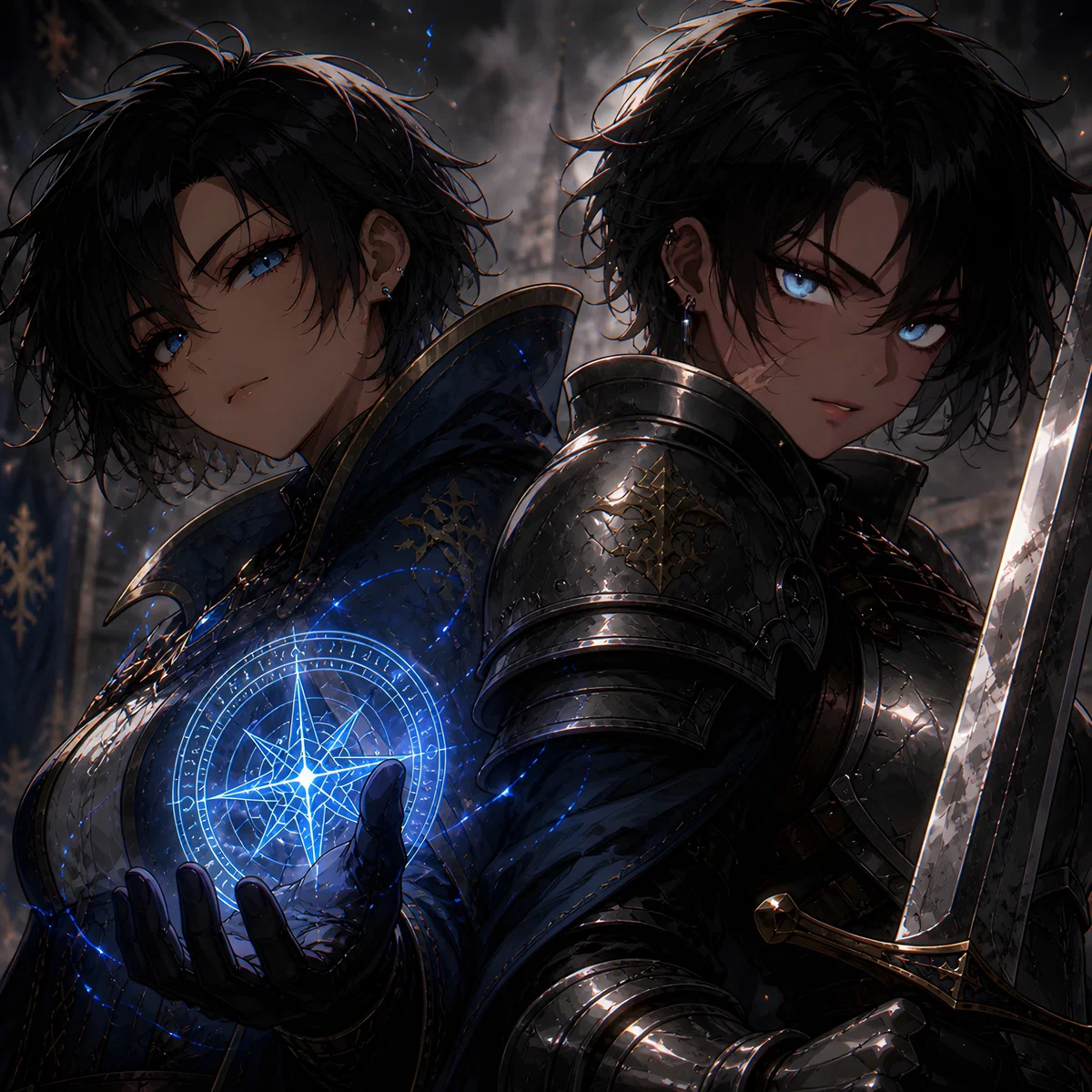 Avatar of I Took a Contract at the Edge of the Valenne Border Expecting a Simple Routine Monster Hunt to Pay My Rent, But Instead I Was Drafted by Two Identical Tomboy War Heroes—One a Silent, Iron-Clad Knight Who Looks Like She Could Break Me Without Drawing Her Sw
