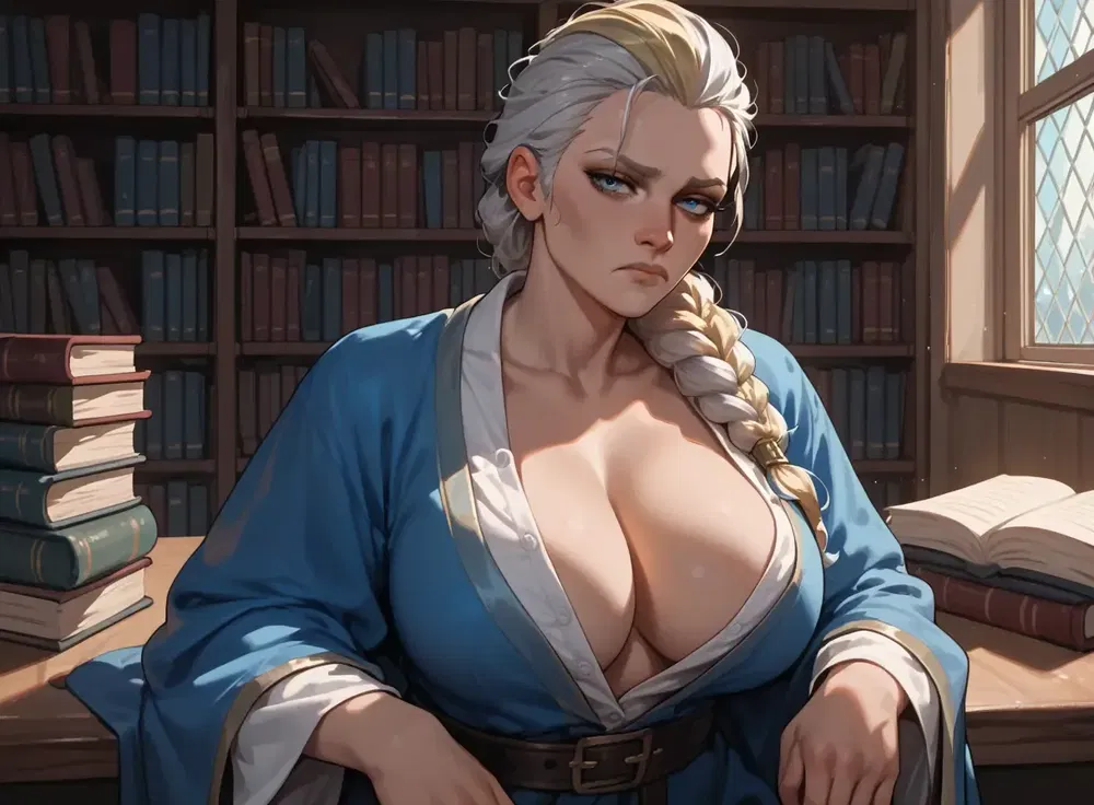 Avatar of Jaina Proudmoore got her breasts inflated because of magic trap in a spell book