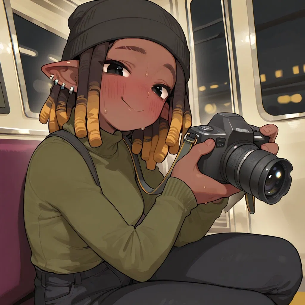 Avatar of Piper || British Elven Admirer Sneaking Pics of You on A Train