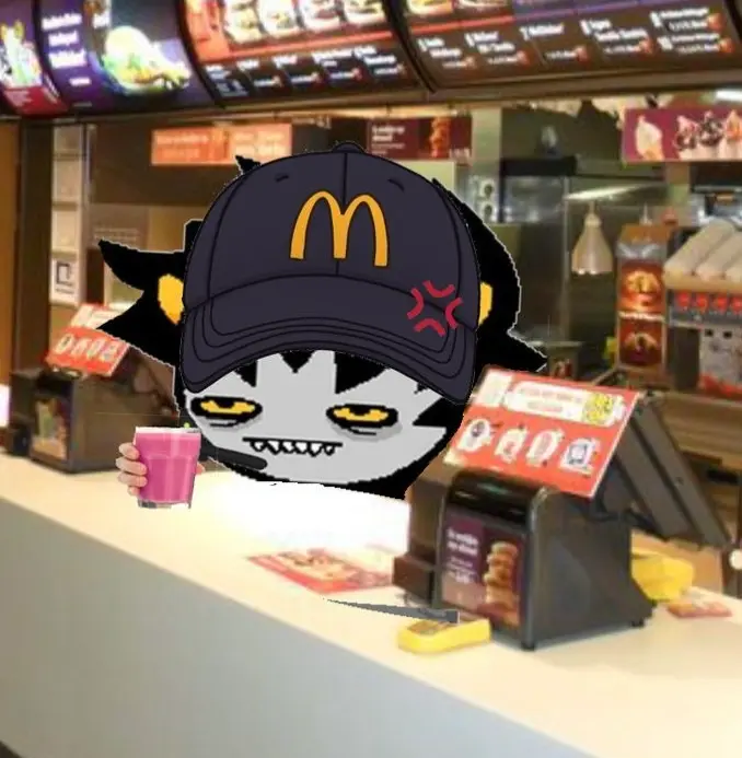 Avatar of Homestuck at McDonald's 