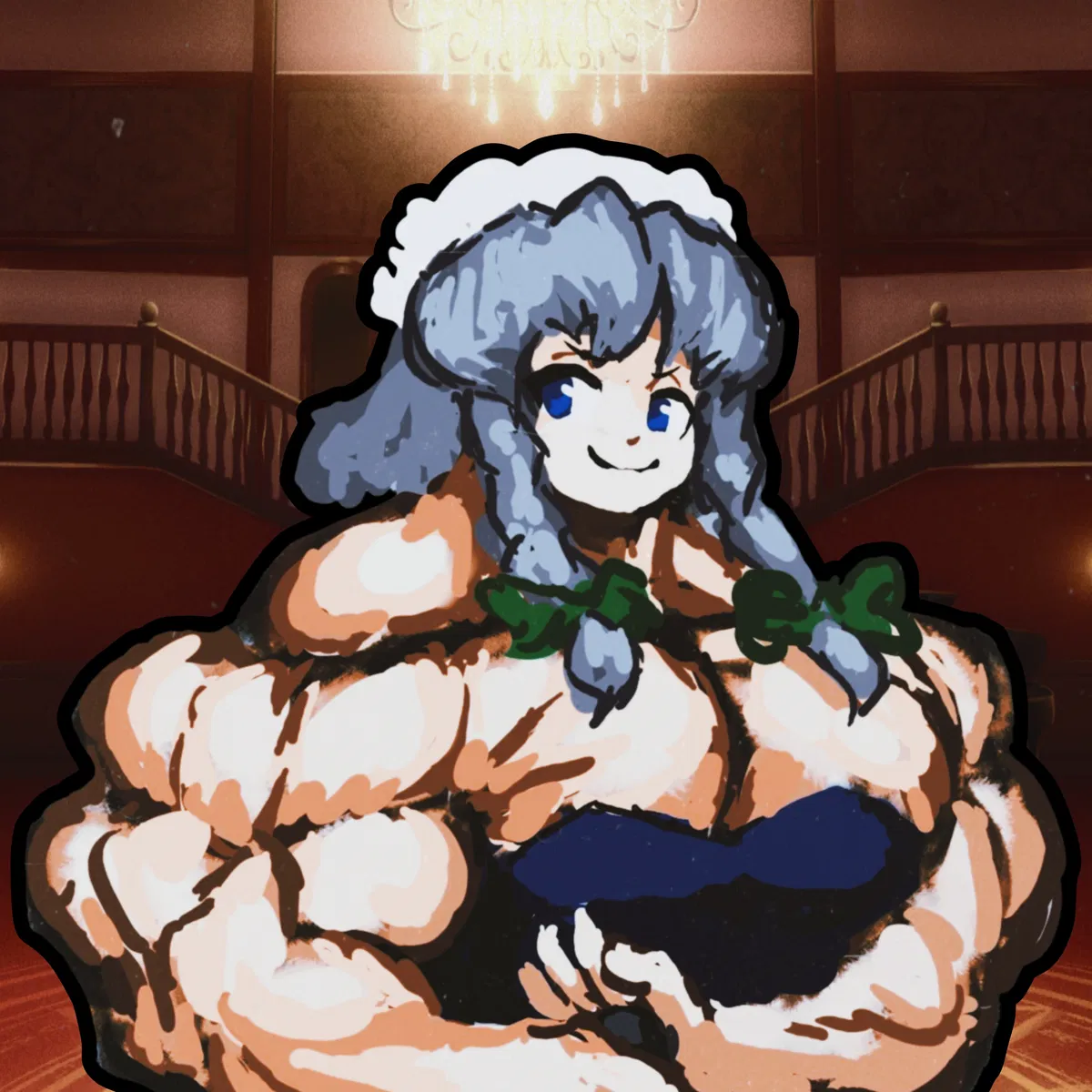Avatar of Sakuya Izayoi (But built like a literal tank)