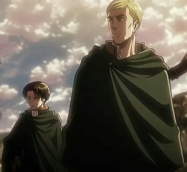 Avatar of Erwin Smith and Levi Ackerman (possible addition of Hange Zoe if she appears in the scenario!)