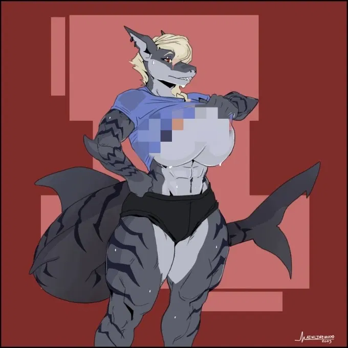 Avatar of Overprotective shark [Muscle Mommy Version]