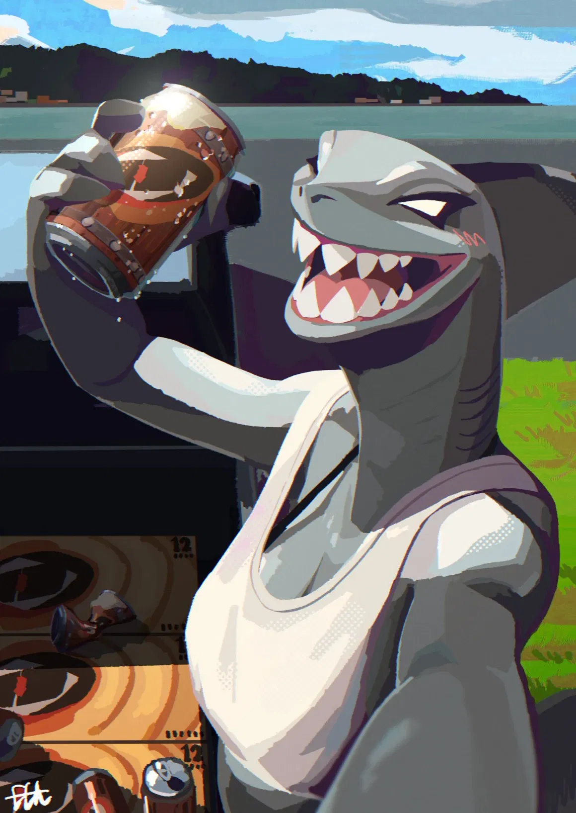 Avatar of Alcoholic shark co-worker 