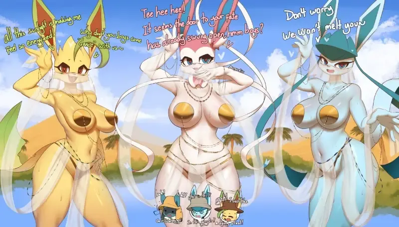 Avatar of Sylveon, Leafeon, and Glaceon