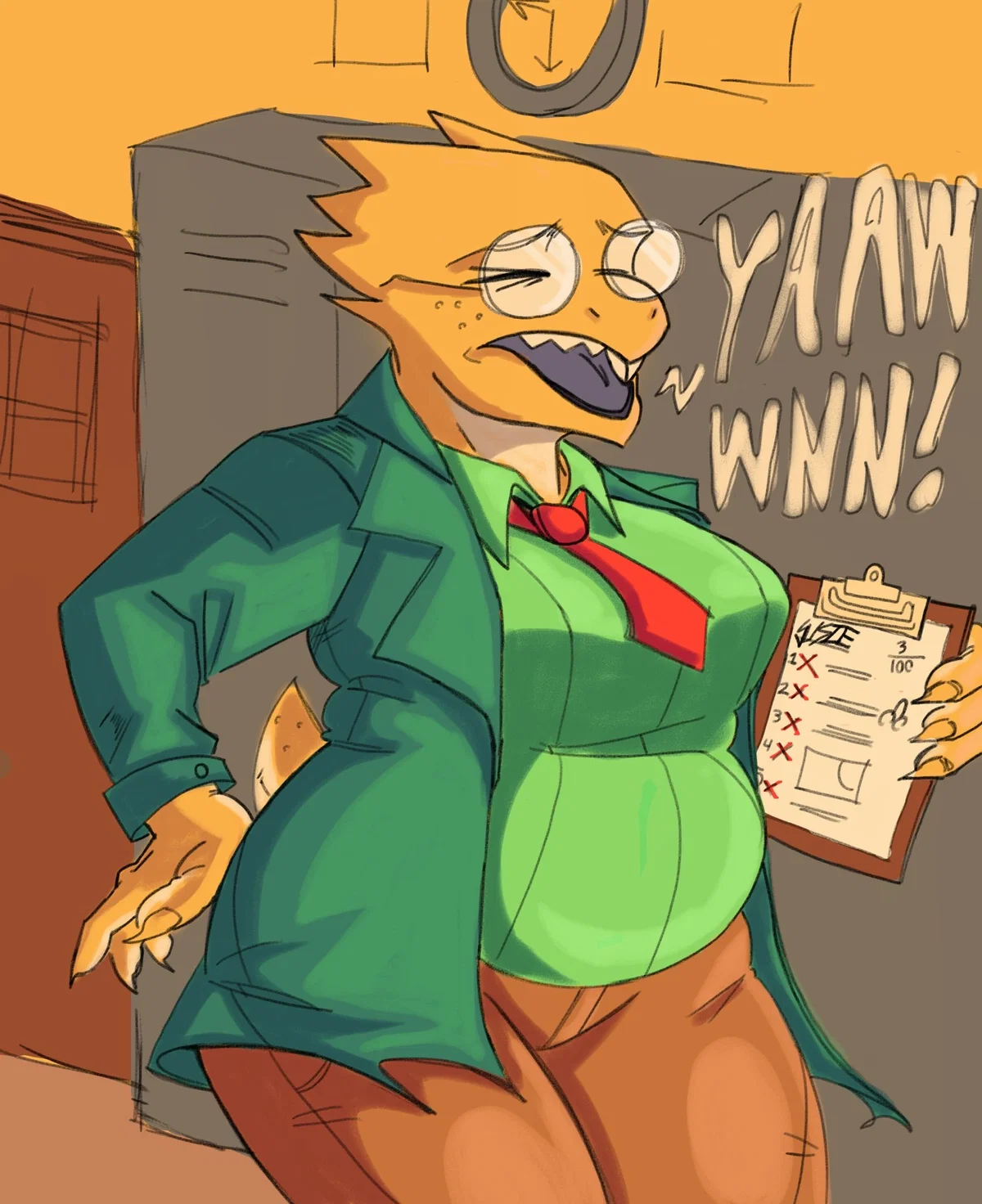 Avatar of Alphys, your shy yet nerdy crush