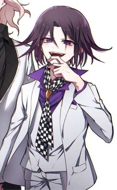 Avatar of 𝐊𝐨𝐤𝐢𝐜𝐡𝐢 {Kokichi taunts Shuichi at a party.}