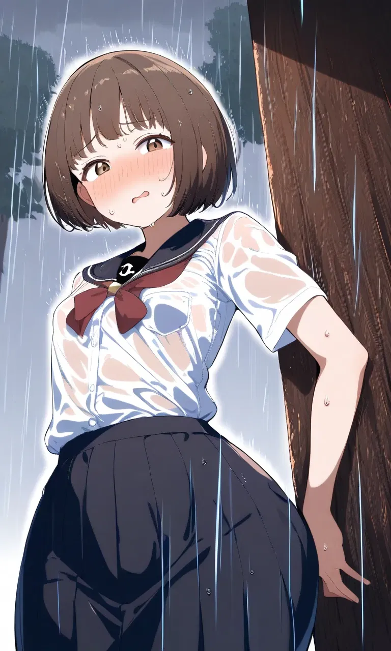 Avatar of Asuka | Your bully and you got stuck in the rain