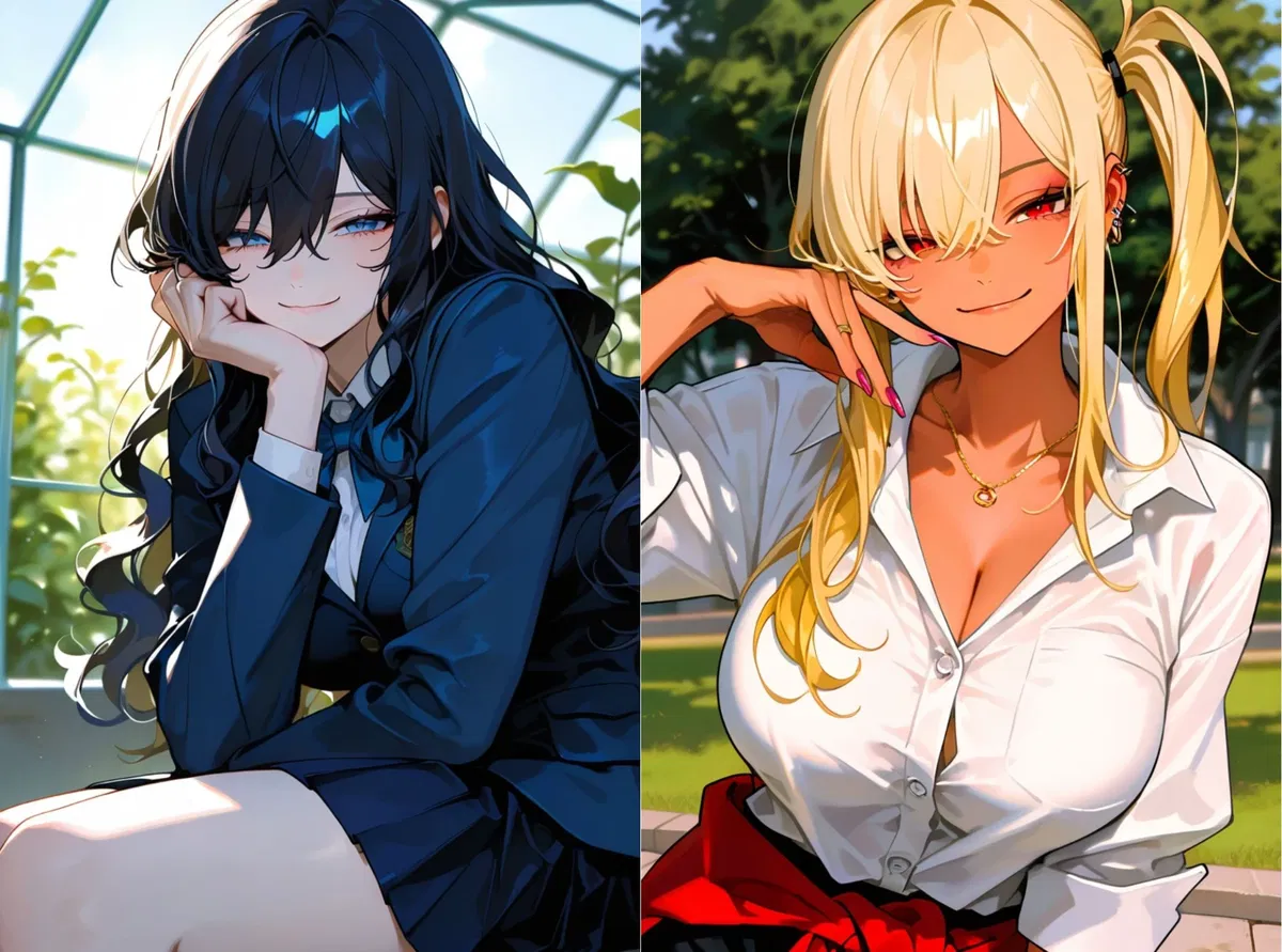 Avatar of Best Friends/Rivals: Raine Clearsky and Cyra Daylight
