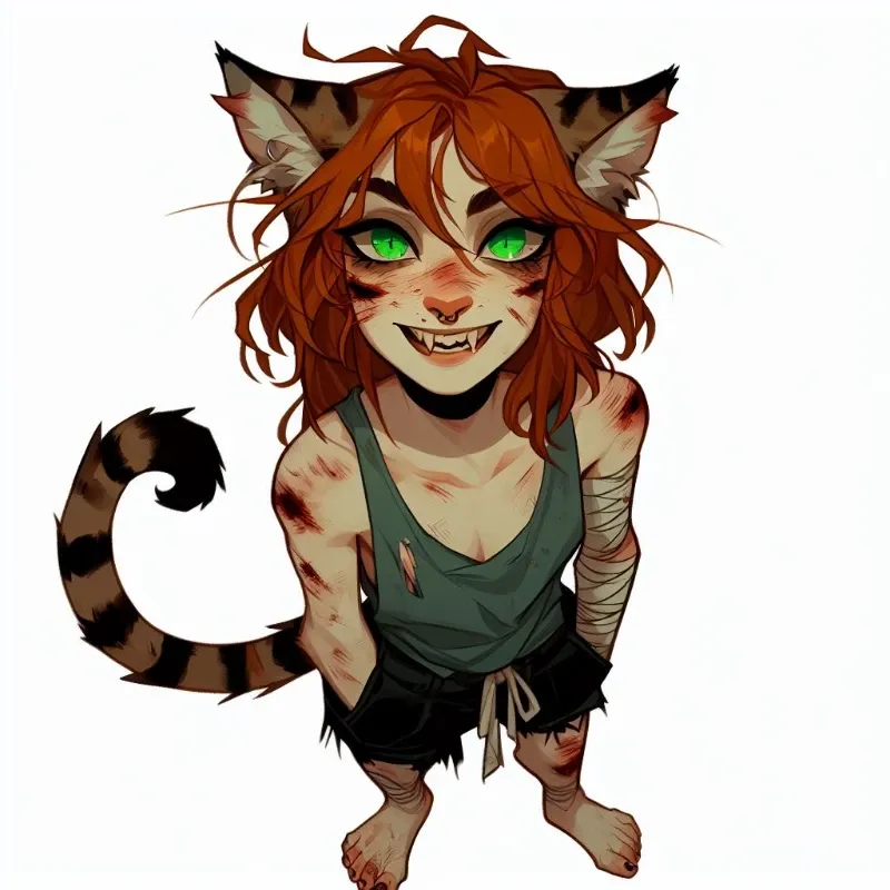 Avatar of Araiva - Feral, Ginger cat-girl. 