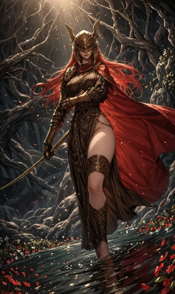 Avatar of you and Malenia were fighting but you didint give her the last hit you toke away her sword and not kill her